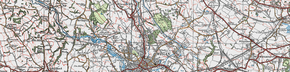 Old map of Marylebone in 1924