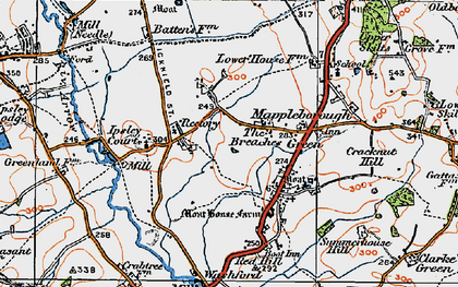 Old map of Matchborough in 1919