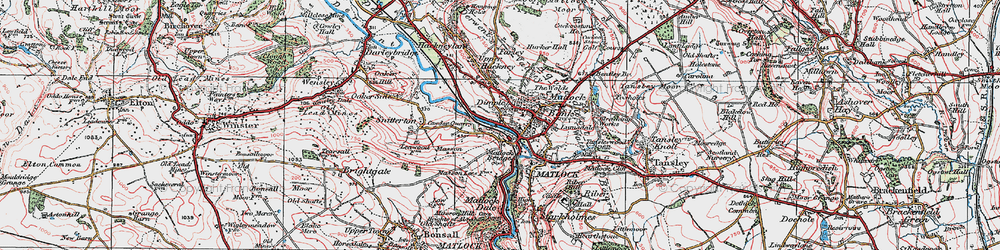 Old map of Matlock Bank in 1923