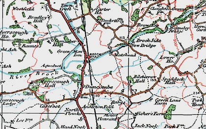 Old map of Matshead in 1924