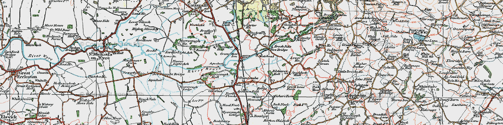 Old map of Matshead in 1924