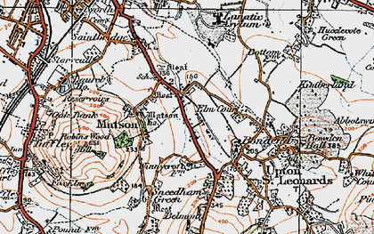 Old map of Matson in 1919