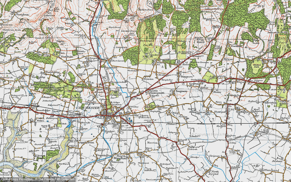 Old Map of Maudlin, 1919 in 1919