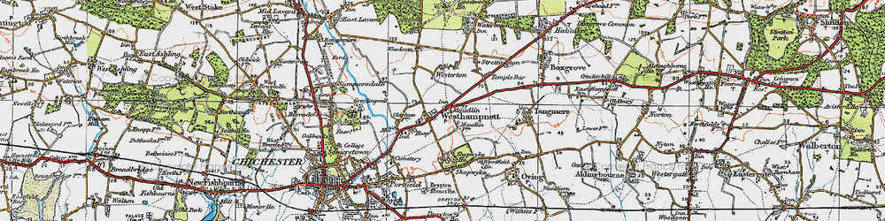 Old map of Maudlin in 1919