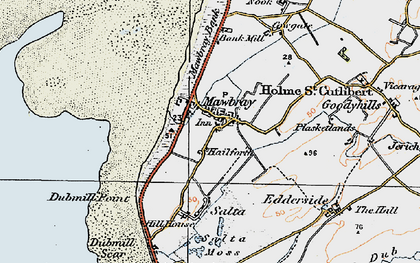 Old map of Mawbray in 1925