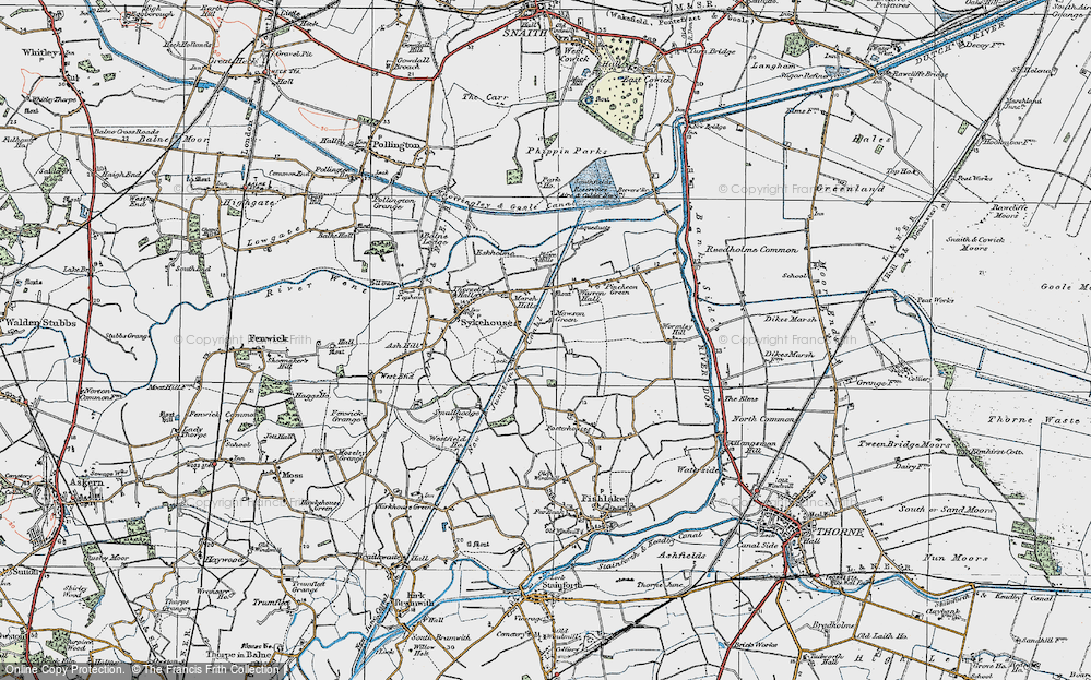 Old Map of Mawson Green, 1924 in 1924