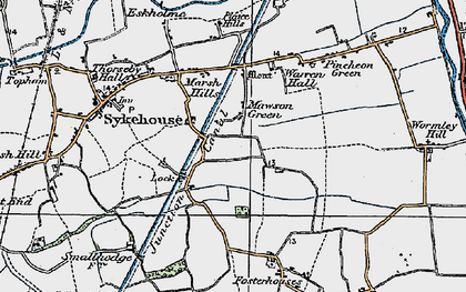 Old map of Mawson Green in 1924
