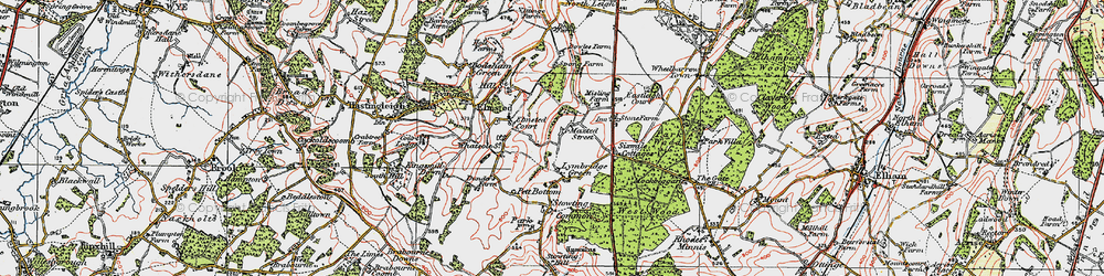 Old map of Maxted Street in 1920