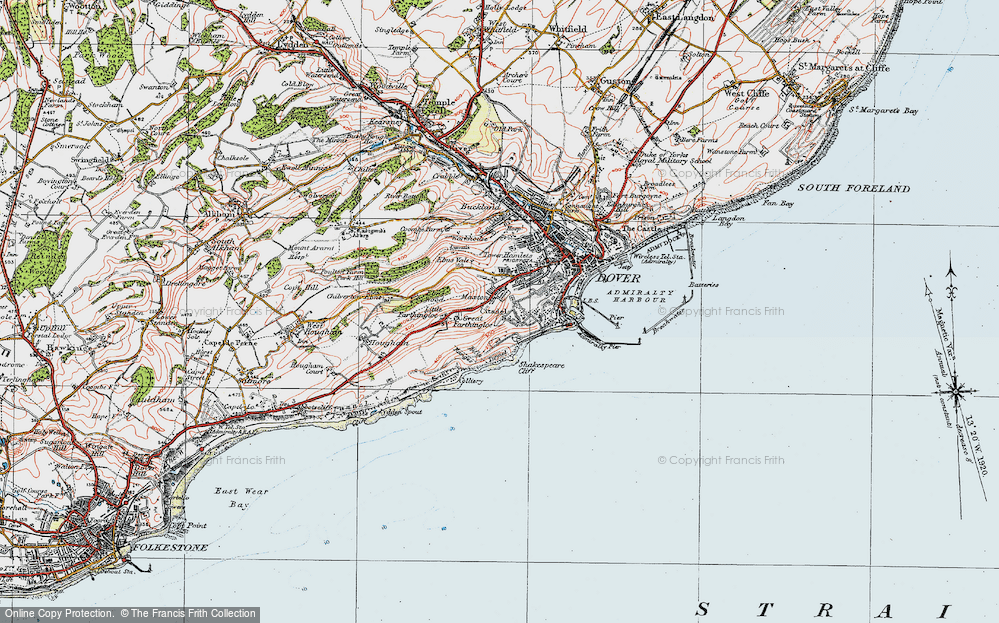 Old Map of Maxton, 1920 in 1920