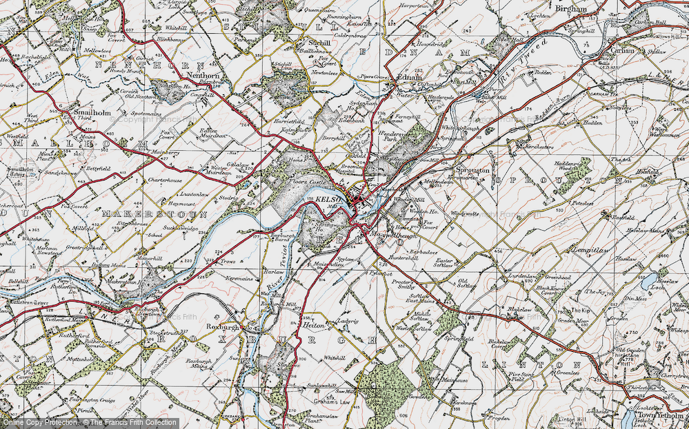 Old Map of Maxwellheugh, 1926 in 1926