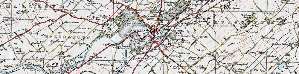 Old map of Maxwellheugh in 1926