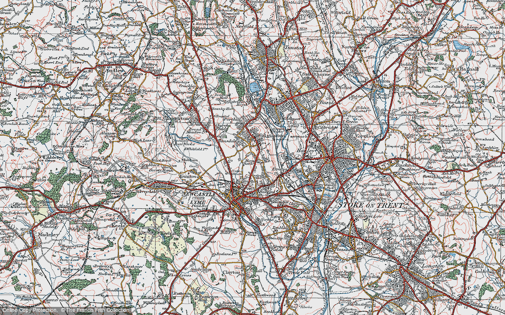 Old Map of May Bank, 1921 in 1921