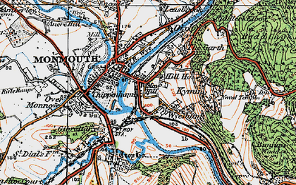 Old map of Dixton in 1919
