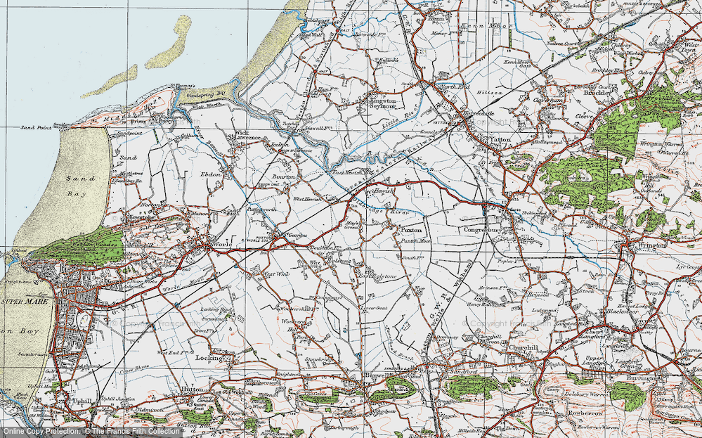 Old Map of May's Green, 1919 in 1919