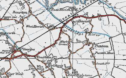 Old map of May's Green in 1919