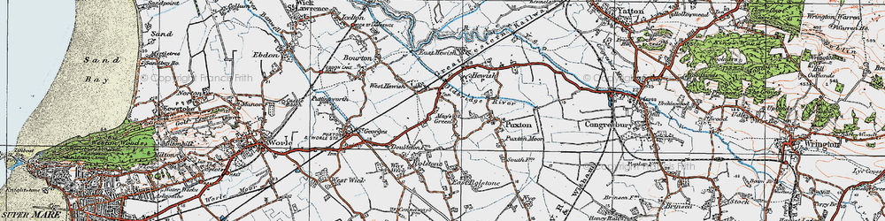 Old map of May's Green in 1919