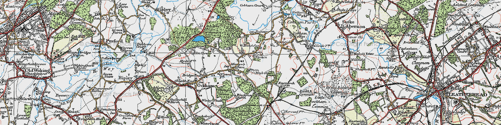 Old map of May's Green in 1920