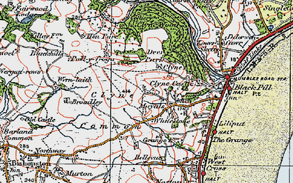 Old map of Mayals in 1923