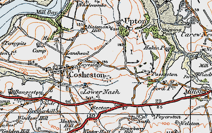 Old map of Mayeston in 1922