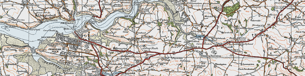 Old map of Mayeston in 1922