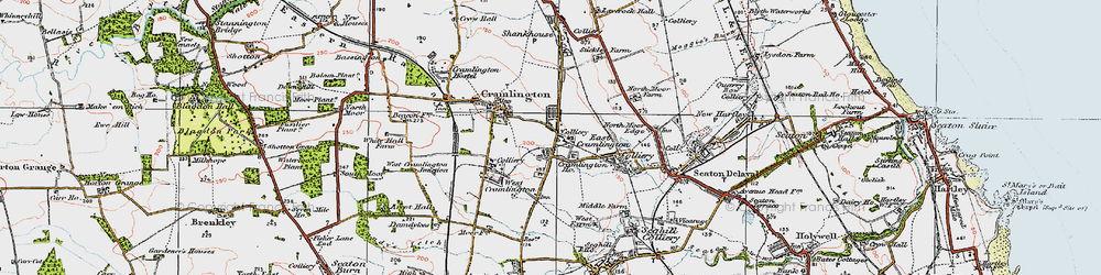 Old map of Mayfield in 1925