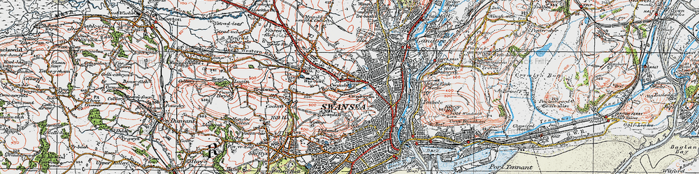 Old map of Mayhill in 1923