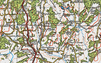 Old map of Maynard's Green in 1920