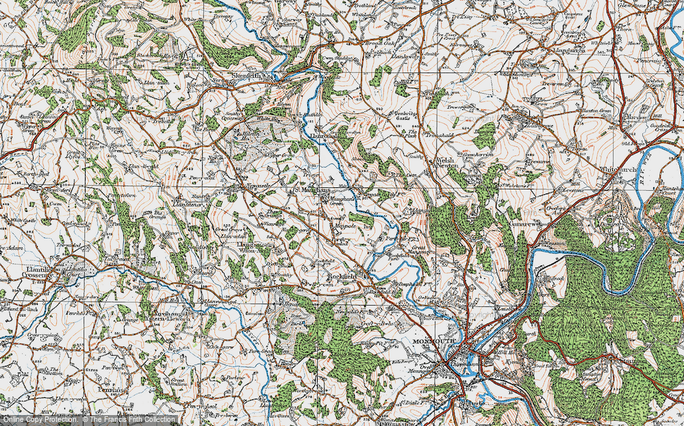 Old Map of Maypole, 1919 in 1919