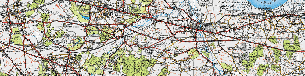 Old map of Maypole in 1920
