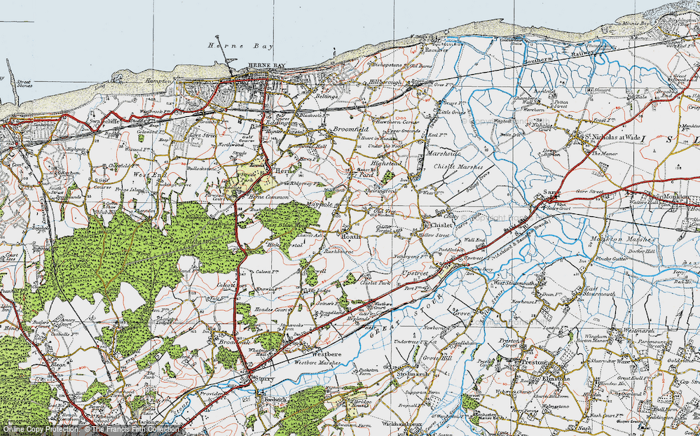 Old Map of Maypole, 1920 in 1920