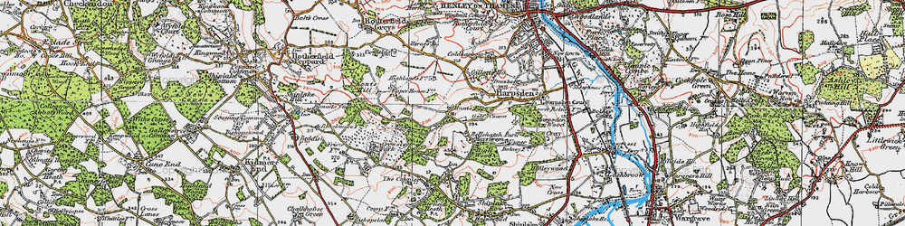 Old map of Mays Green in 1919