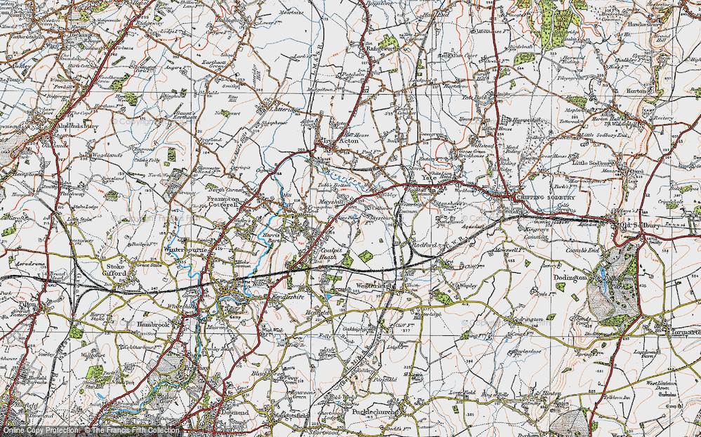 Old Map of Mayshill, 1919 in 1919