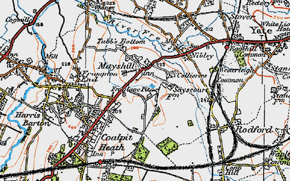 Old map of Mayshill in 1919