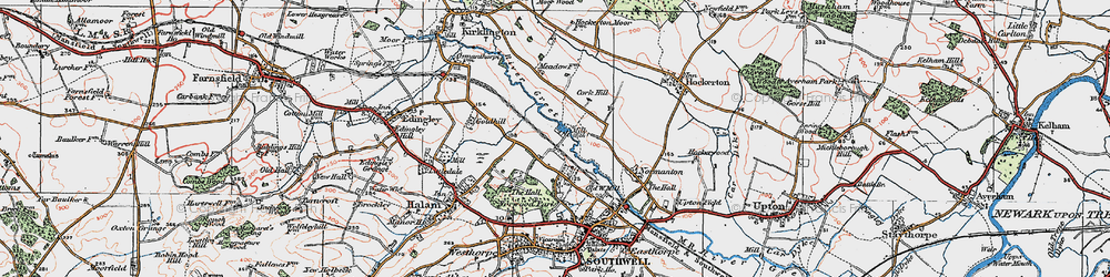 Old map of Maythorne in 1923