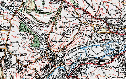 Old map of Meadow Hall in 1923