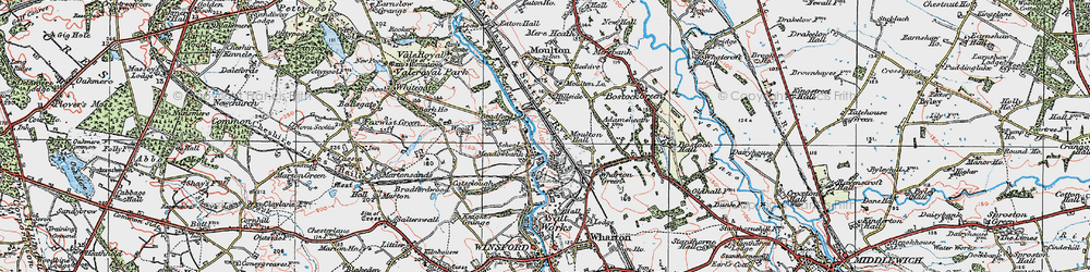Old map of Bradford Mill in 1923