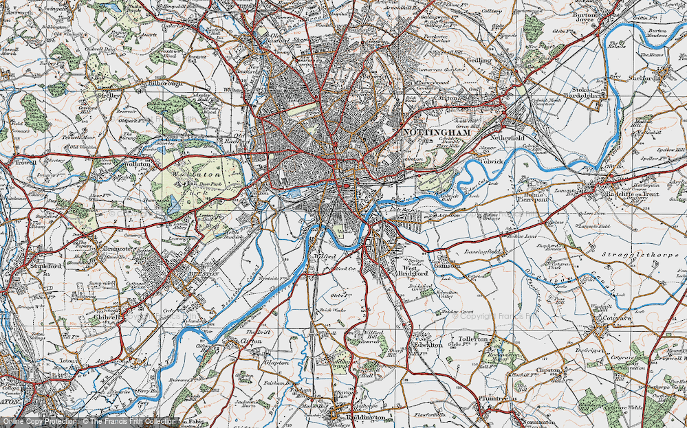 Map Of The Old Meadows Nottingham Old Maps Of Meadows, Nottinghamshire - Francis Frith