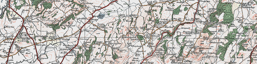 Old map of Meadowtown in 1921