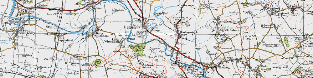 Old map of Meadside in 1919