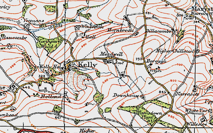 Old map of Meadwell in 1919