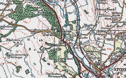 Old map of Meaford in 1921