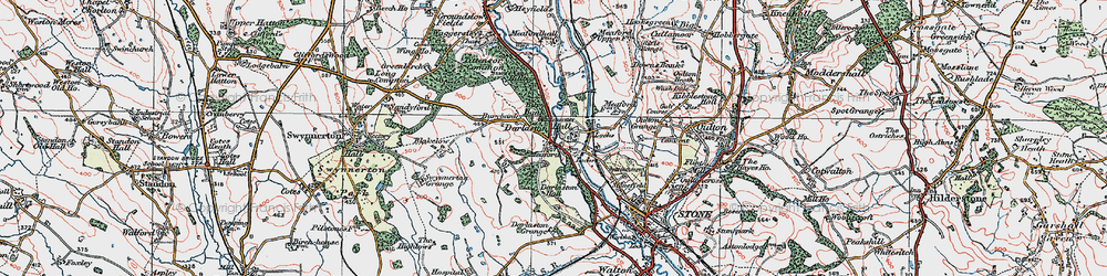 Old map of Meaford in 1921