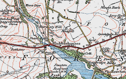 Old map of Meagill in 1925