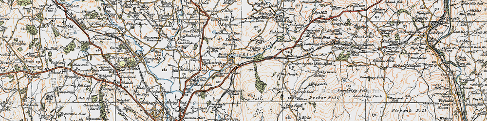 Old map of Laverock Bridge Ho in 1925