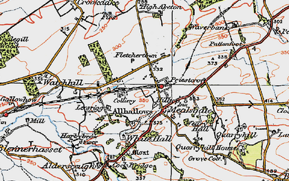 Old map of Mealsgate in 1925