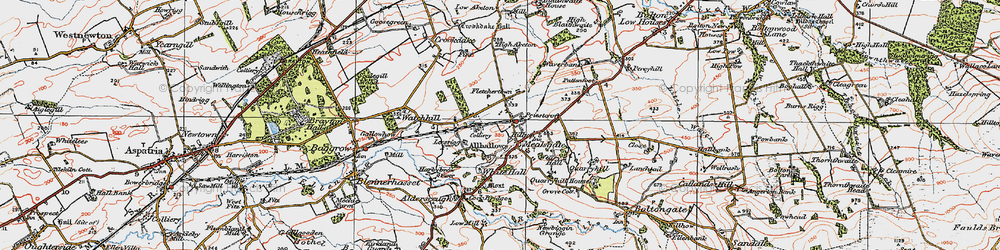 Old map of Mealsgate in 1925