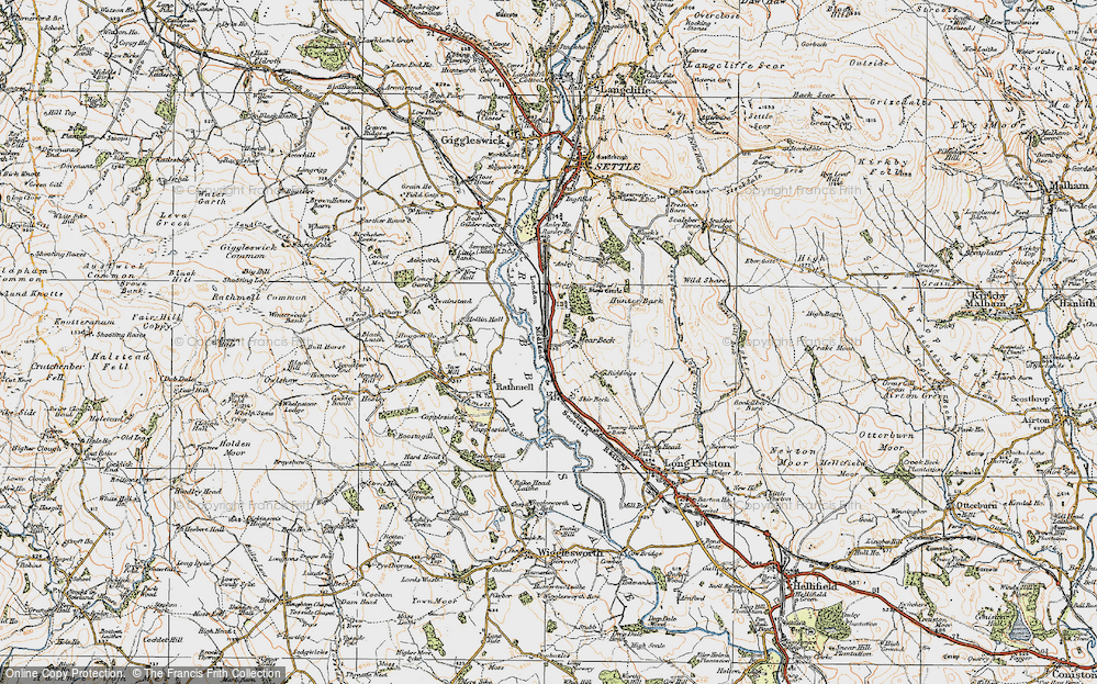 Old Map of Mearbeck, 1924 in 1924