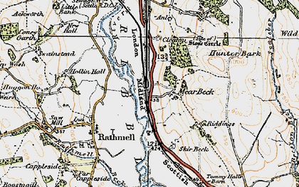 Old map of Mearbeck in 1924