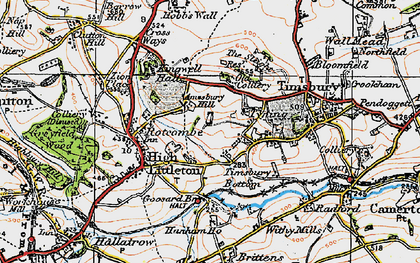 Old map of Mearns in 1919