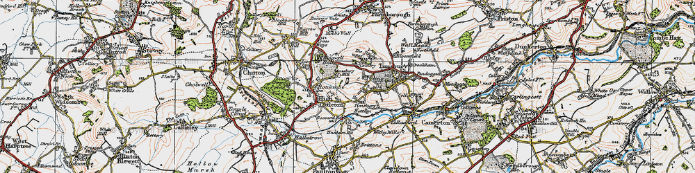 Old map of Mearns in 1919